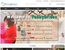 Tablet Screenshot of fannybrides.com